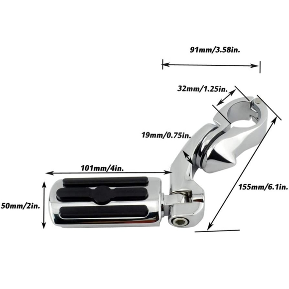 Engine guard bar foot rest crash bar for Honda Yamaha Kawasaki and more (342) - Picture 5 of 10